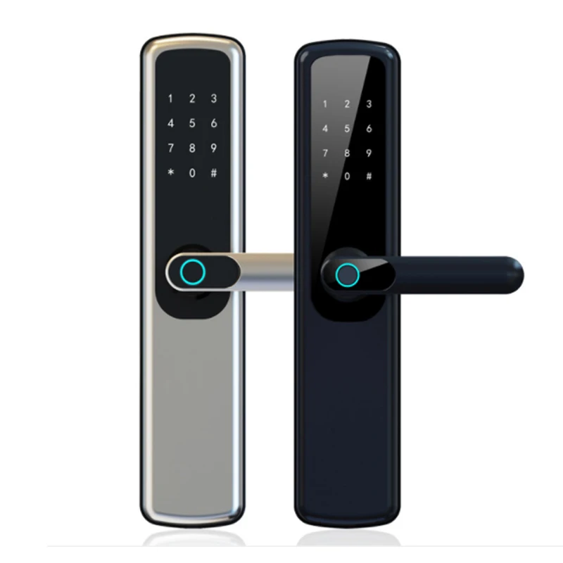 TTlock App بصمة قفل ذكي Tuya واي فاي Fechadura قفل بكلمة مرور IC-بطاقة الأمن الباب الأمامي قفل إلكتروني 6068 قفل الجسم