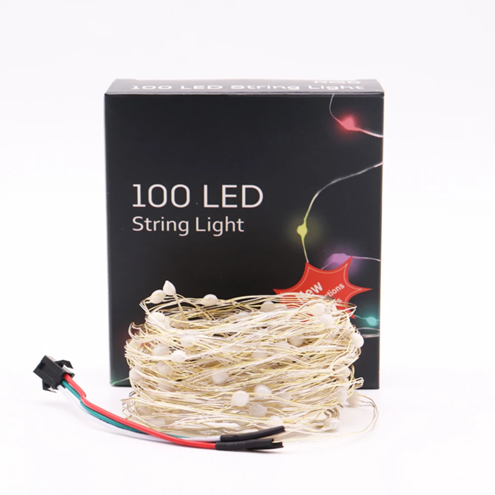 DC5V SK6812 LED String Christmas Lights for Bedroom WS2812B RGB Led Light Bluetooth Full Color Addressable Individually 2/5/10m