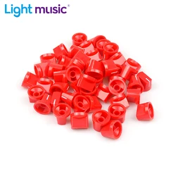 Wholesale 100pcs Plastic Flush Head Guitar Knobs Buttons Amp Amplifier Effect Pedal Knobs Guitar Pot Knob Guitar Parts