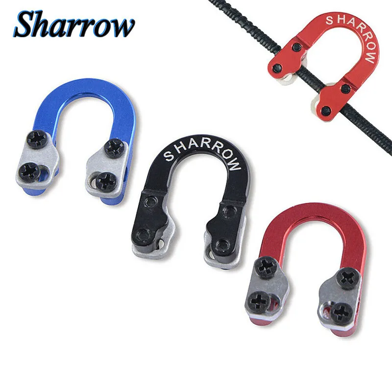 SHARROW 1pc Archery D Loop Compound Bow Shooting Release Aids Metal U Nock D Ring For Hunting Catapult Archery Accessories