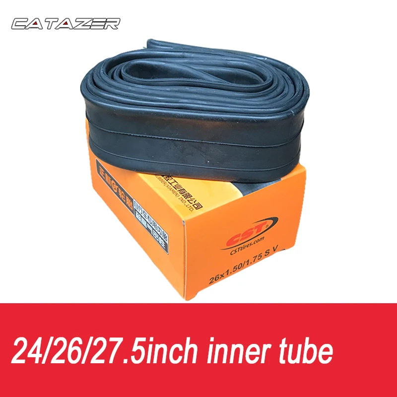 Bike Inner Tube for BMX Mountain Bike Tyre Butyl Rubber Bicycle Tube Tire 24/26X1.90/2.125 26/27.5 X 1.95 26 x 1.5/1.75