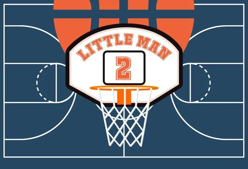 كل نجم كرة السلة خلفية حفلة محكمة بوي الرياضة تحت عنوان 1st عيد ميلاد Bday التصوير خلفية كعكة ديكور للطاولات راية الدعامة