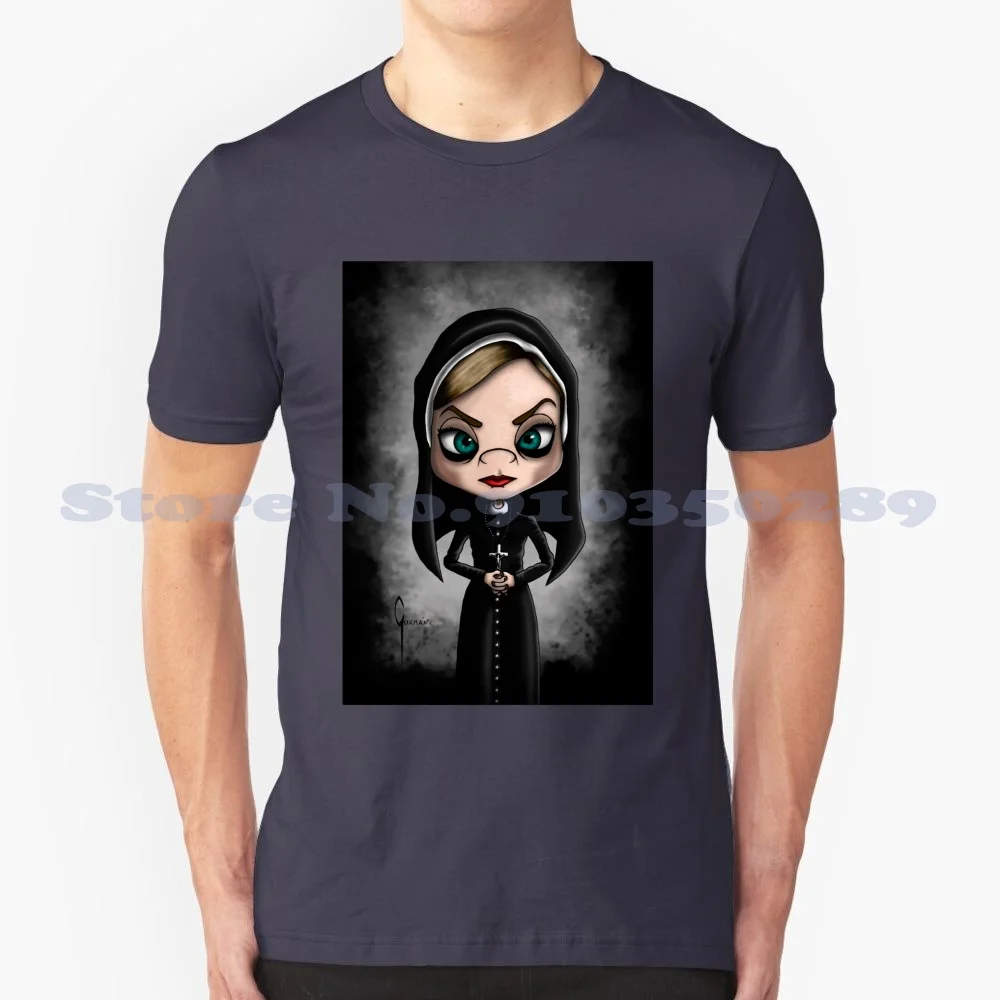 Fanart Jude Martin 100% Cotton T-Shirt Series Fanart Nun