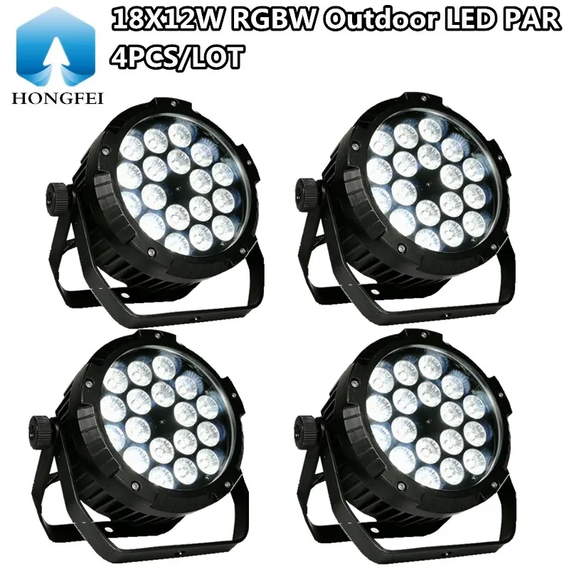 4pcs/18X12W Outdoor led Par Light/ RGBW led waterproof par IP65 LED wash light