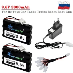 9.6V 3000mAh zestawy do ładowania akumulatorów zabawki zdalnie sterowane zbiorniki samochodowe pociągi Robot Boat Gun tools AA 9.6v ni-cd akumulator 5-w-1