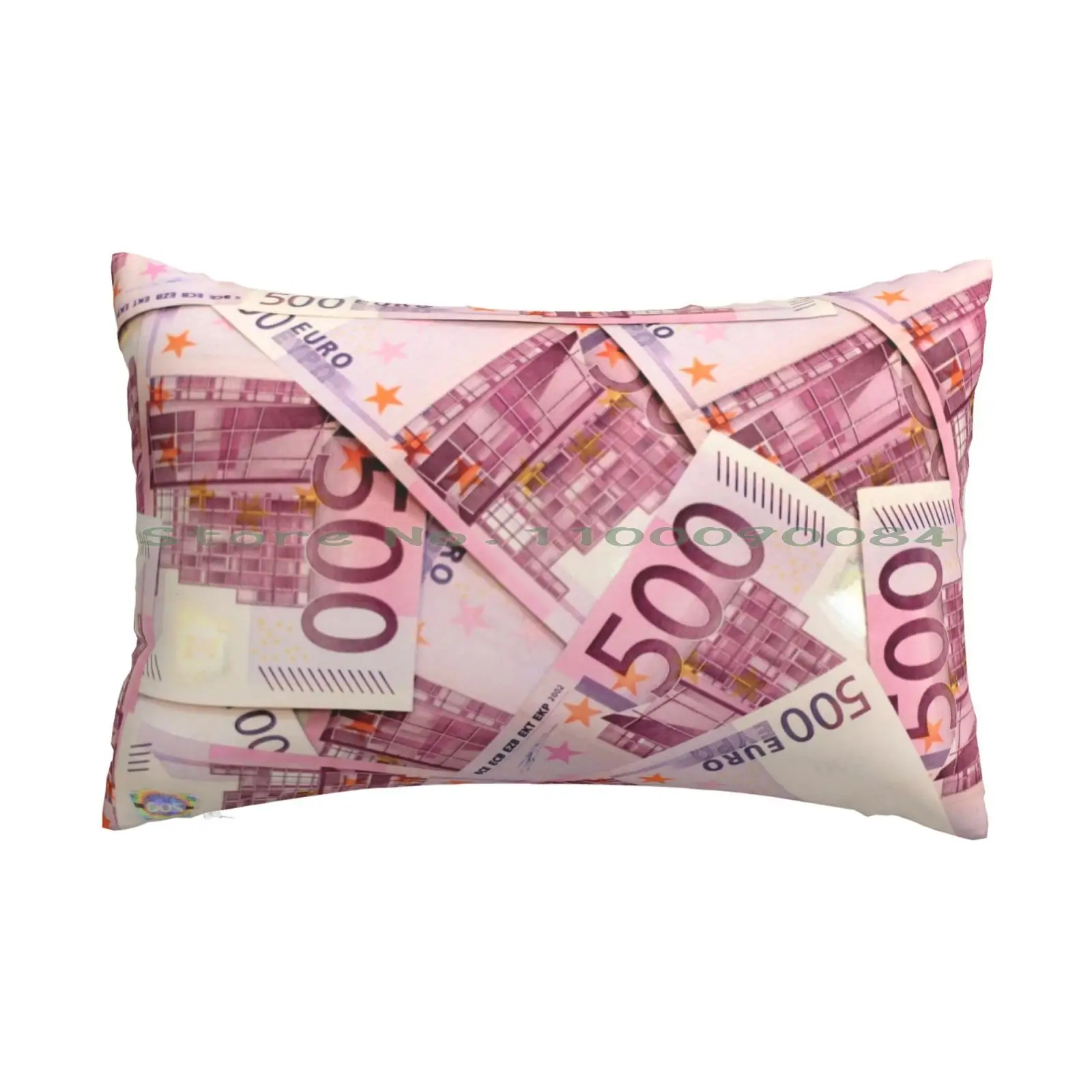 Cheddar : Eurozone Pillow Case 20x30 50*75 Sofa Bedroom Money Dollars Euros Cheap Online Pounds Price Funky Funny Top Famous