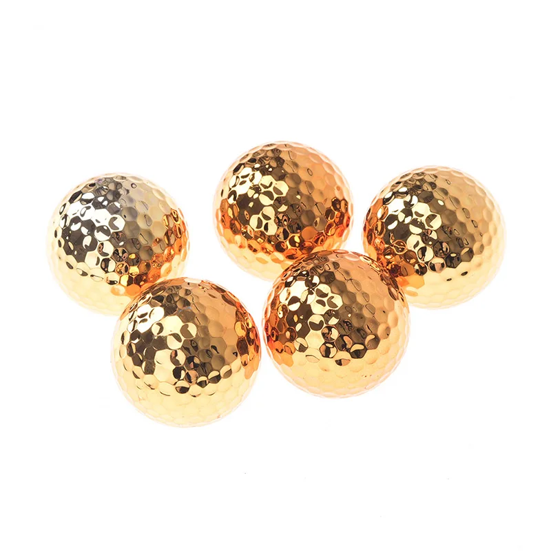 1pc Golf Balls Novel Ball Golf Equipment Gold Color