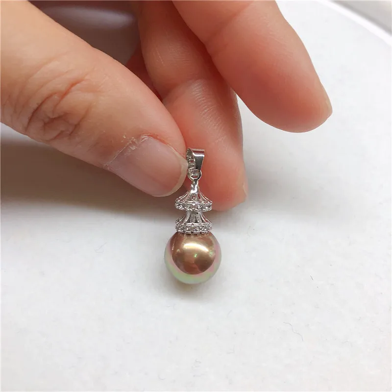 

Silver Plated Pendant Mountings Base Mounts Findings Jewelry Settings Parts for Pearls Jade Beads Stones Crystal, 10pcs/lot