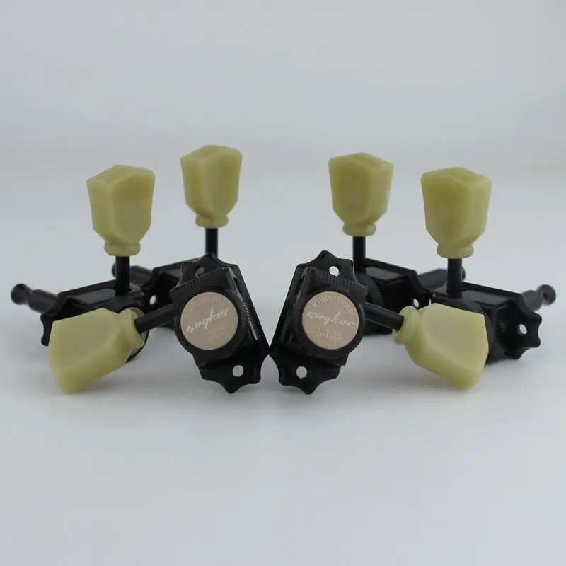 1 Set GUYKER 3R3L Black colour Vintage Deluxe Electric Guitar Machine Heads Tuning Pegs