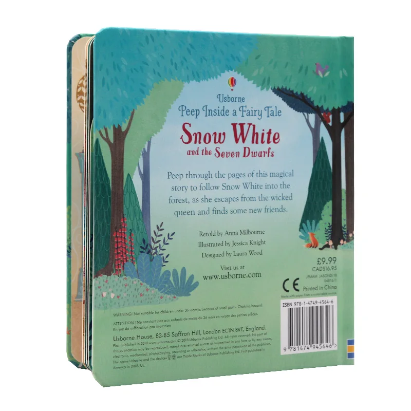 Peep Inside a Fairy Tale Snow White 3D Flap Picture Books Children Baby English Educational Reading Story Book