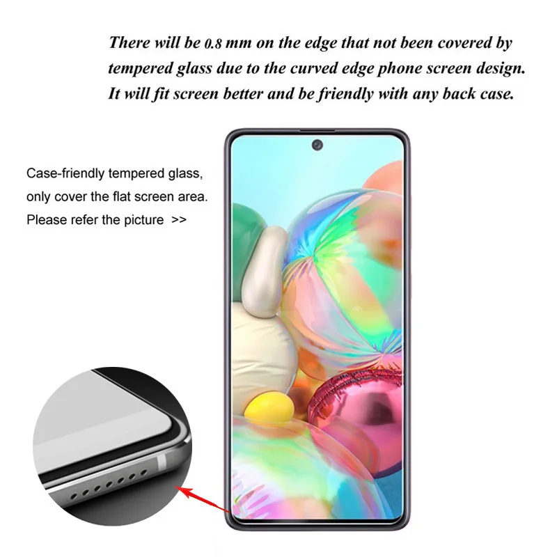 3Pcs For Samsung Galaxy A71 SM-A715F Tempered Glass Screen Protector For Samsung Galaxy A71 A716 5G Film 9H Premium Glass