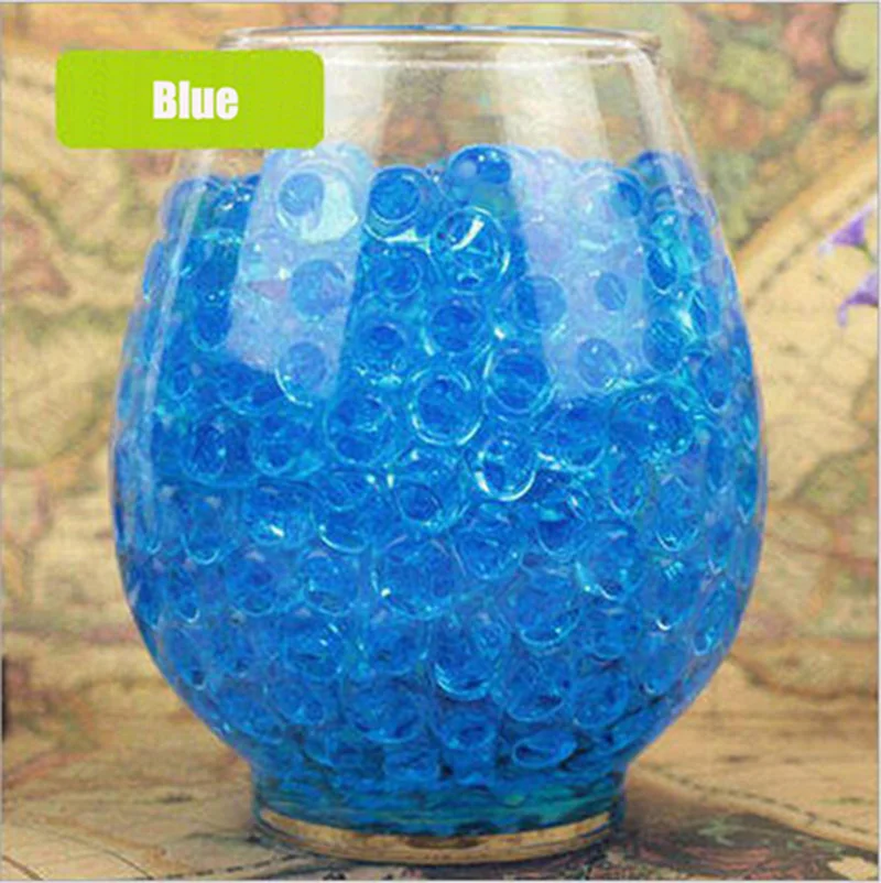 500pcs magic Crystal Soil Mud Children Toy Water Beads for kids flowers Growing Up Water Hydrogel Balls Home Decor Potted