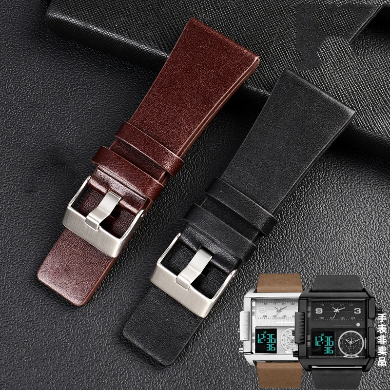 Genuine Leather Wrist Band for Diesel DZ7406 DZ7408 DZ4280 DZ4343 Watch Strap 22mm 24mm 26mm 28mm 30mm 32mm 34mm men's Bracelet