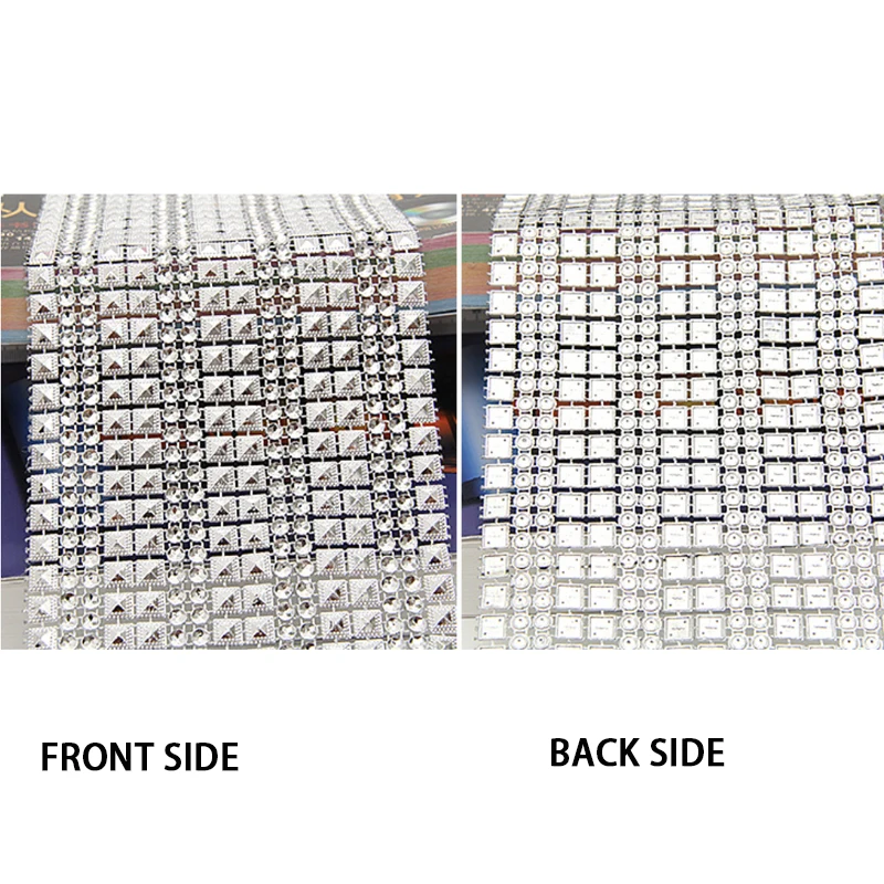 1 Yard Mesh Rhinestone Drill  Sparkling Diamond Mesh Wrap Rhinestone Ribbon Wedding Supplies Home Decoration DIY Accessories