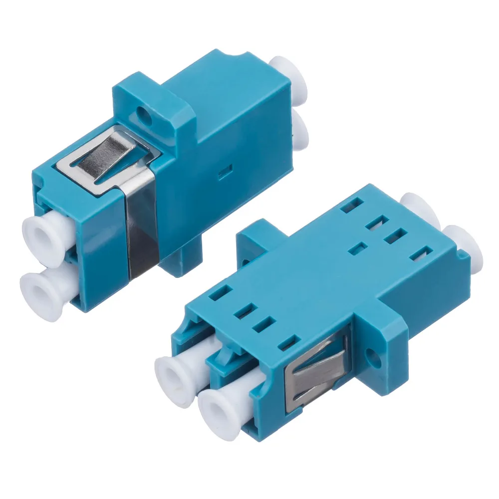 UNIKIT LC Intergrated style Duplex OM3 DX SM LC-LC Fiber Adapter Connector Duplex LC UPC Flange Connector FTTH Optic Adapter