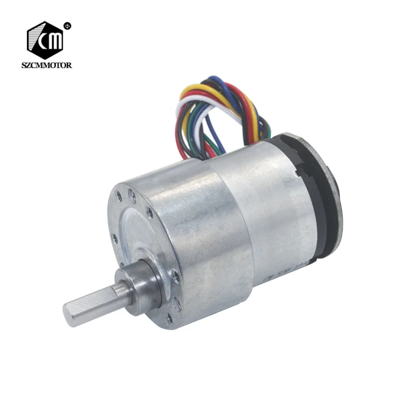 

37mm diameter gearbox halll encoder micro spur gear motor Speed Reduction Geared Motor for robot smart small car