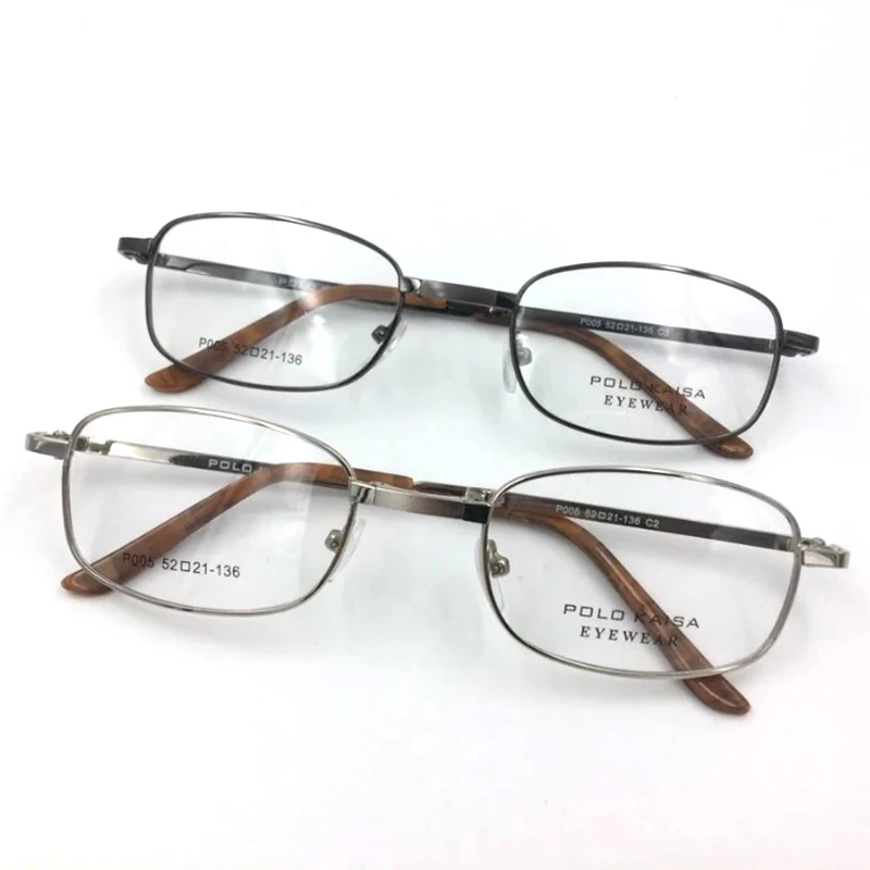 Folding Titanium Frame  Eyeglasses Men Optical Glasses Frame Optical Prescription Eyewear with case