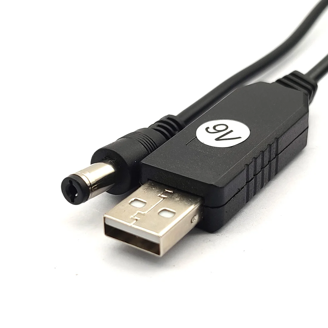 USB Power Boost Line DC 5V To 9V/12V Step UP Module USB Converter Adapter Cable 2.1x5.5mm Plug