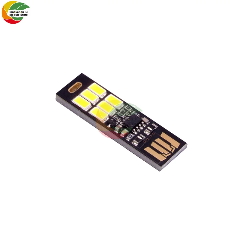 SMD 5730 USB Touch Control Light, 6 LED, Luz Regulável, Lâmpada para Banco de Potência, Computador, Laptop, Leitura, Mesa