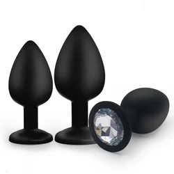 Silicone Anal Plug Unisex Sex Stopper Adult Sex Toys Men/Women Prostate Massager Anal Trainer Butt Plugs for Couples/Gay