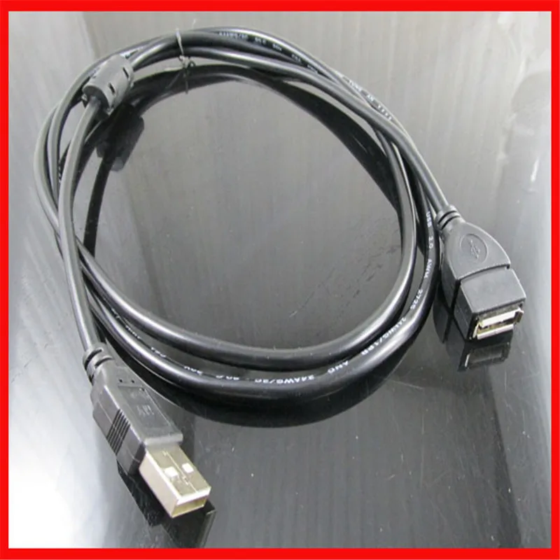 

High Quality Speed 2.0 USB Extension Cable Black Copper 1.5 Meters Male to Female A-B