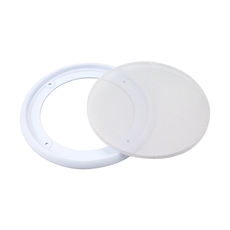 GHXAMP 4 Inch 5 Inch 6.5 Inch 8 Inch 200mm 245mm Ceiling Speaker Grille Cover Car Modification Mesh All White 2pcs