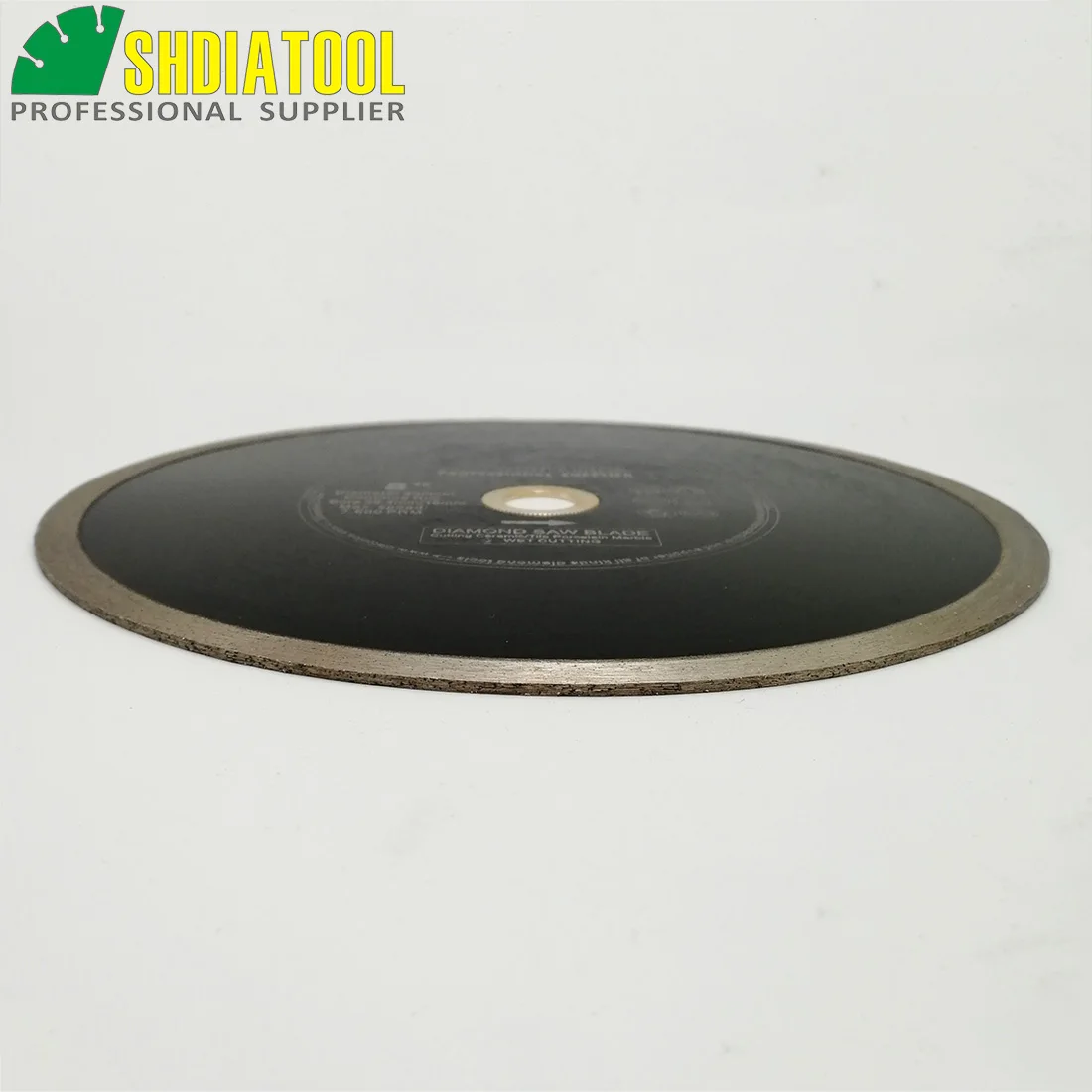 SHDIATOOL 2pcs 200/250mm Hot-pressed Continue rim Diamond Cutting Saw Blades bore 25.4mm for Ceramic Tile 8/10inch Cutting Disc
