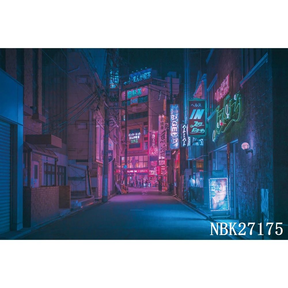 Yeele Night-خلفية مصباح المناظر الطبيعية اليابانية للشارع ، للتصوير الفوتوغرافي ، شخصية ، استوديو الصور