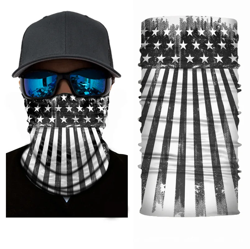 3D Seamless Bandanas National Flag Buffs, Motorcycle Cycling Neck Face Mask, Scarf Headband, Hiking, Ski, Fishing, Balaclava