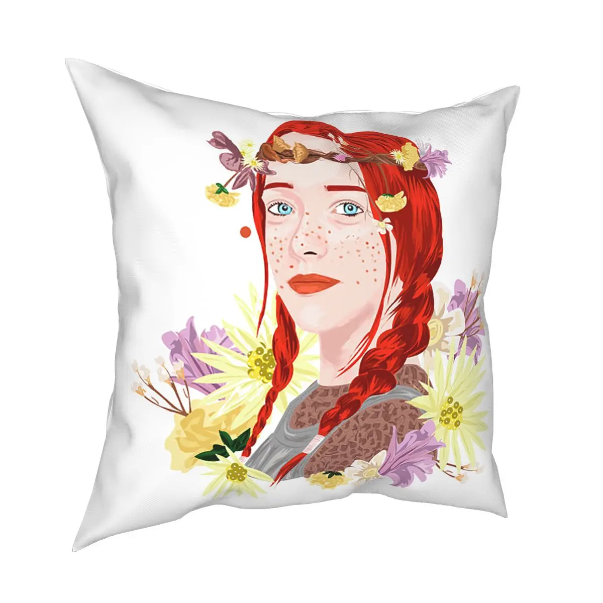 

Anne With An E Pillow Cover Decoration Cushions Throw Pillow for Sofa Polyester Double-sided Printing Unique