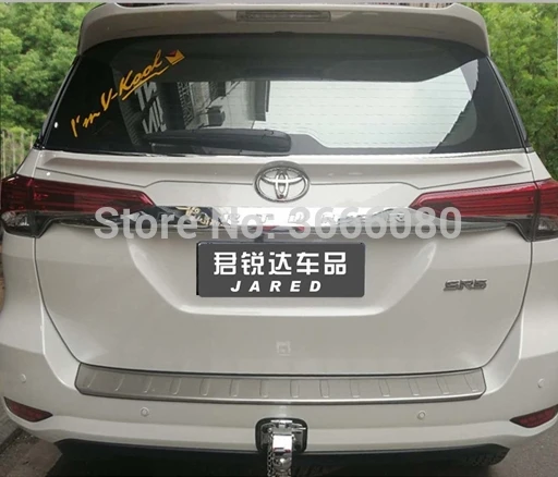 ABS Material Unpainted Color Exterior Rear Trunk Boot Wing Lip Middle Spoiler Wing For Toyota Fortuner 2016 2017 2018 2019