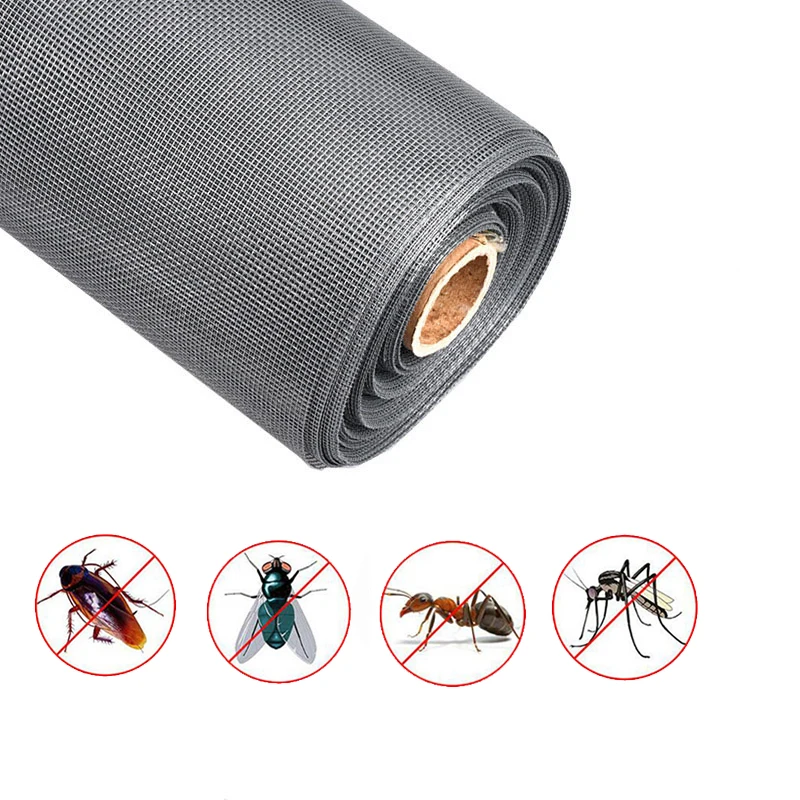 Multi purpose diy tela de vidro fibra material malha anti mosquiteiros mosquiteiros janela personalizável anti inseto mosquiteiro tela