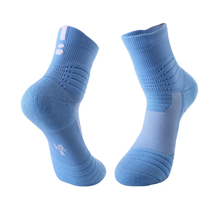 Brothock sports socks professional basketball socks thick cottom elite towel bottom non-slip loops outdoor basketball socks