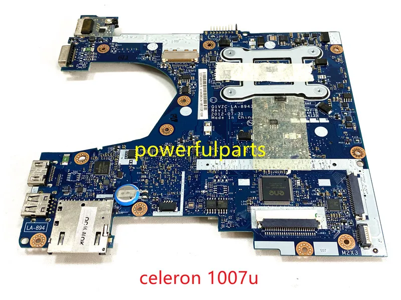 For Acer Aspire v5-131 v5-171 B113 B113-E Motherboard NBM8911002 Q1VZC LA-8943P Celeron 1007 Cpu Working Good