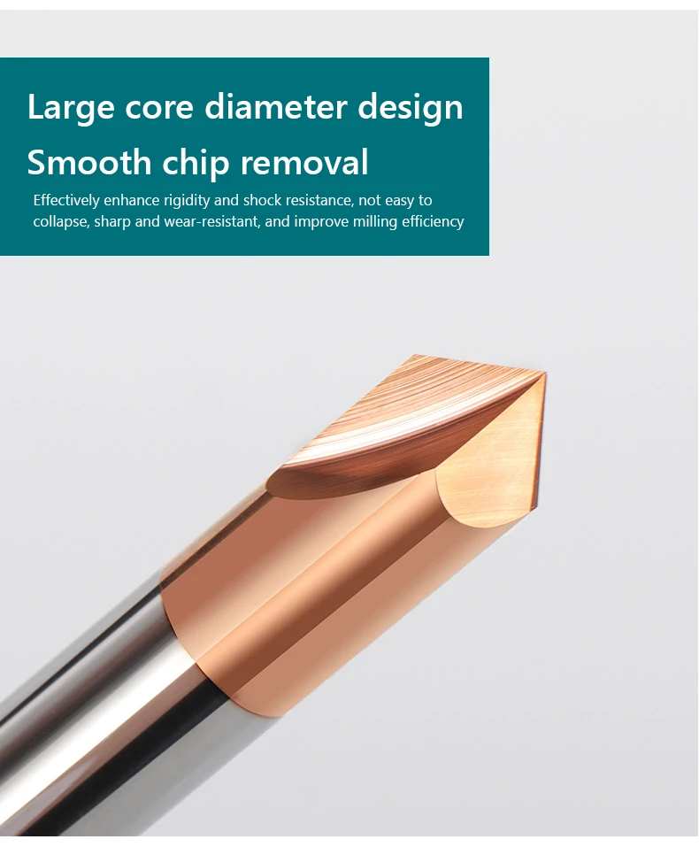 Imagem -03 - Cnc Tungsten Carbide Milling Cutter Rebarbação End Mill para Steel v Groove Router Bit Alumínio Cobre 60 90 120 Deg