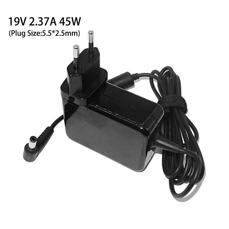 Laptop Ac Adapter 19V 2.37A 45W Charger for Asus X751MA F551C K53S K53E K52F X555L F551M F555L E200H X552C X550C