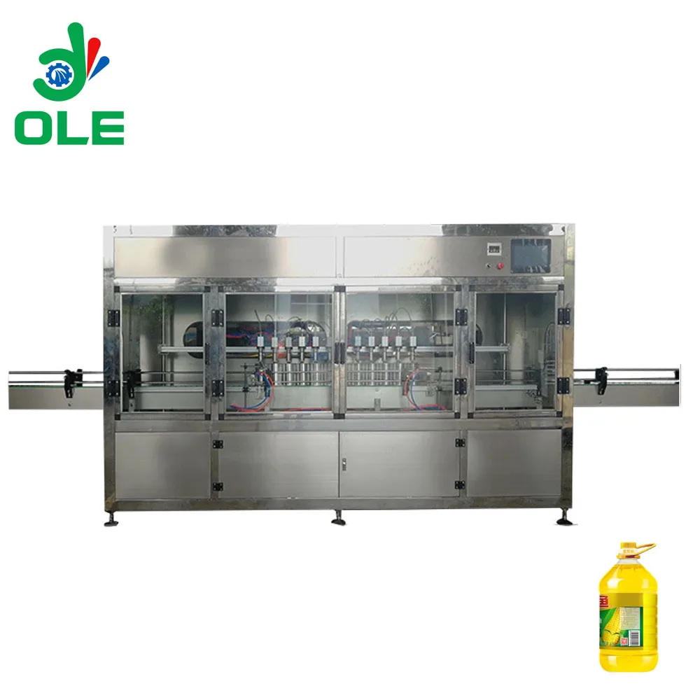 High Precision Filling Level Digital Filling Machine Palm Oil 12 Nozzles China Vegetable Oil Filling Machine