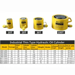 油圧ジャックシリンダー,ファンタイプ10t/20t/30t/50t/100t,50mm