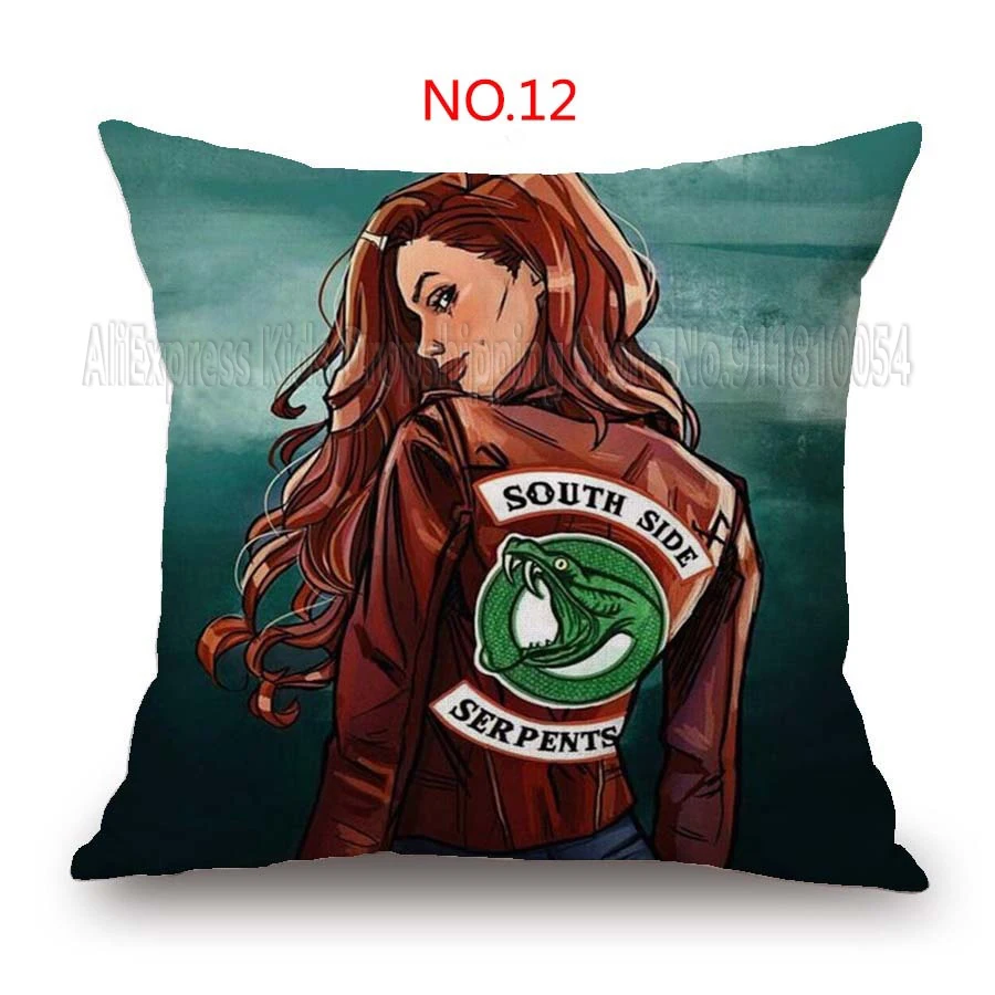 Riverdale Pillow Case Cushion Cover Color Throw Case For Sofa Car Home Decorative Pillowcase Pillow Cover Decoration