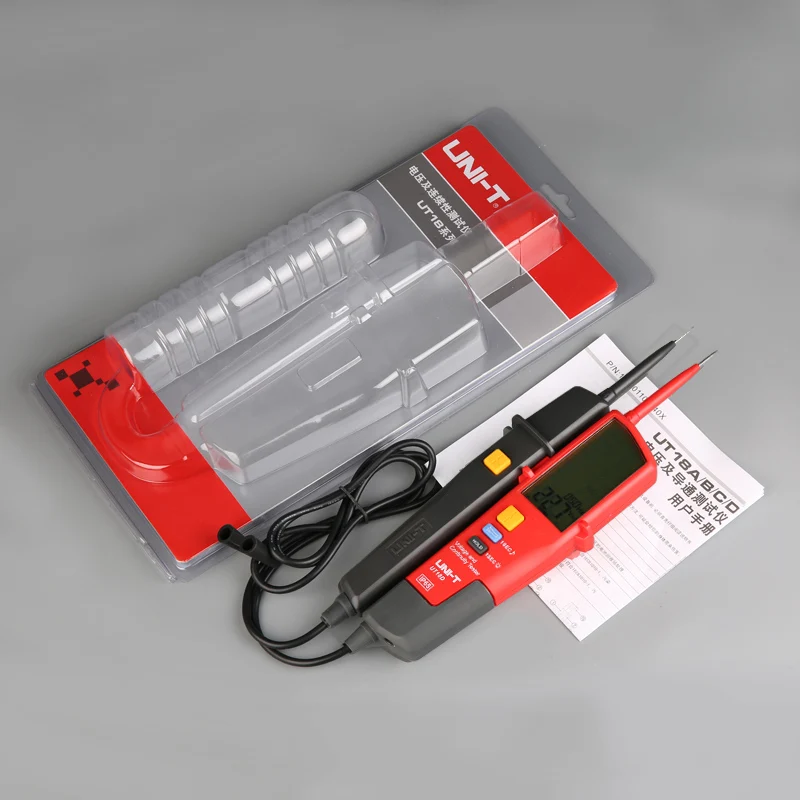 UNI-T Digital Voltmeter UT18C UT18D AC DC Voltage Continunity Tester 690V LCD Display 3 Phase Sequence RCD Electrical Tester