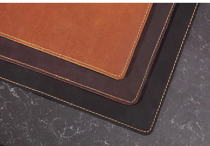 HUMERPAUL Portable Large Mouse Pad Gamer Cowhide Leather Desk Mat Computer Mousepad Keyboard Table Cover for PC Laptop Waterproo