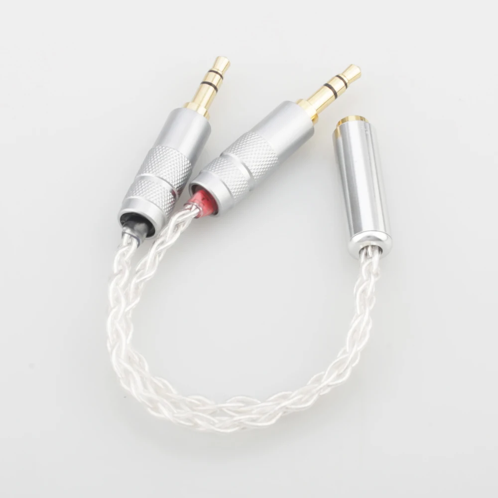 Adaptador de acoplador de micrófono para auriculares HC024, 2,5mm, hembra a 2 piezas, 3,5mm, 2,5mm, macho, 2 y 3,5mm