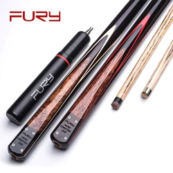 FURY BT Series Handmade Snooker Cue Stick With Case And Extension Canada Ash Shaft Stainless Steel Joint Inlay Butt Billiard Kit
