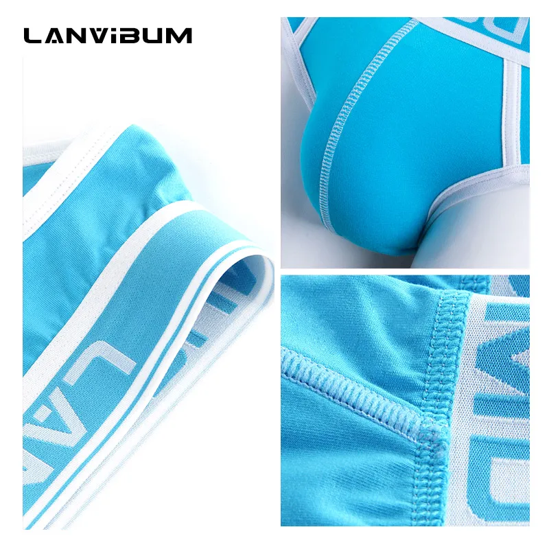 Lanvibum трусы мужские Men\'s Briefs Underwear Sexy Lingerie Suspensorio Masculino Calzon cillos Majtki Męskie Brand Man Slip