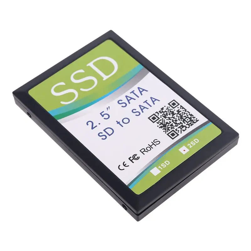 Imagem -04 - Porta Dupla sd Sdhc Mmc Raid ao Conversor do Adaptador de Sata com Cerco para o Cartão sd D7yc 2