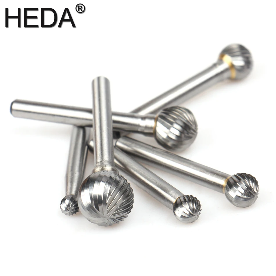 HEDA-مجموعة أدوات يدوية لنقش الخشب ، 6 مللي متر-16 مللي متر كربيد التنجستن ، قاطع دوار ، ملف معدني