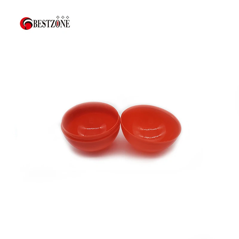 100Pcs/Lot 40MM Empty Plastic Round Surprise Ball Toy Capsules Red Round Container Eggshell Children For Vending Machine