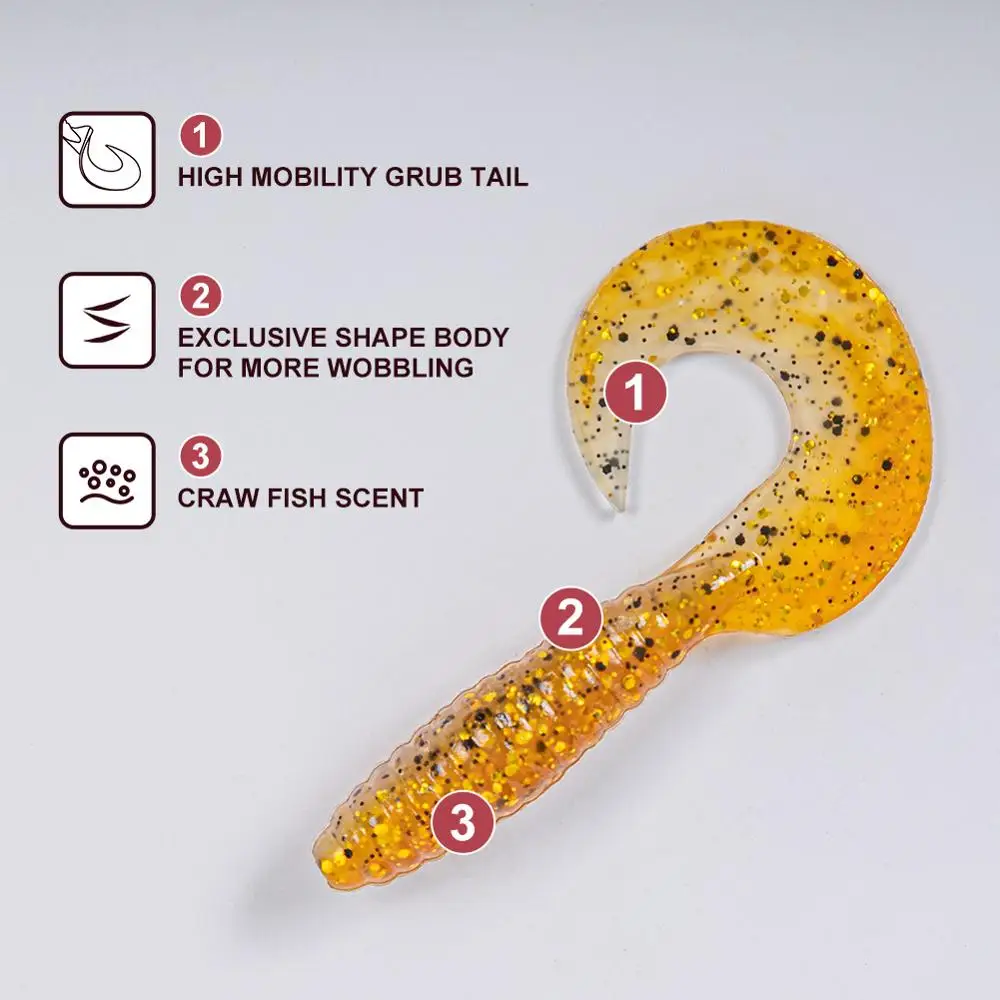 Noeby-Soft Silicone Lure Wobblers, Artificial Bait for Carp Fishing, Pike, Trout, 65mm, 3.6g, 85mm, 7g