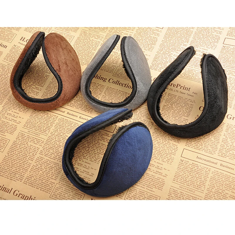 KLV Earmuff Apparel Accessories Unisex Earmuff Winter Ear Muff Wrap Band Ear Warmer Earlap Gift Black/Coffee/Gray/Navy Blue