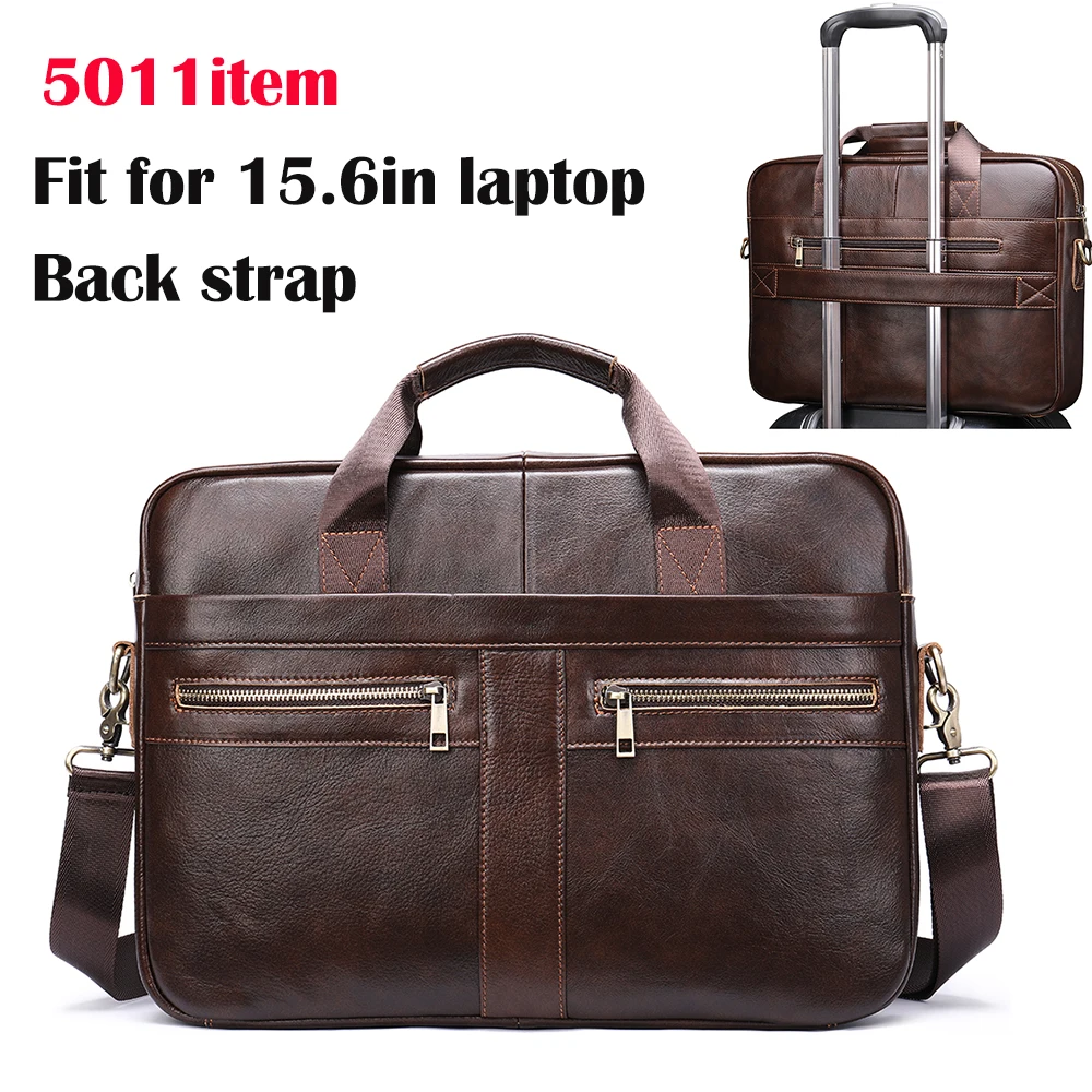 WESTAL Men's Briefcases Men's Bags Genuine Leather Lawyer/Office Bag Laptop Bag Men's Leather Briefcases Bag for Documents